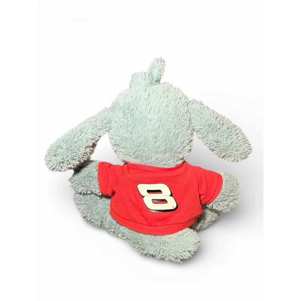 Dale‎ Earnhardt Jr Nascar #8 Gray Plush Dog stuffed Animal 11